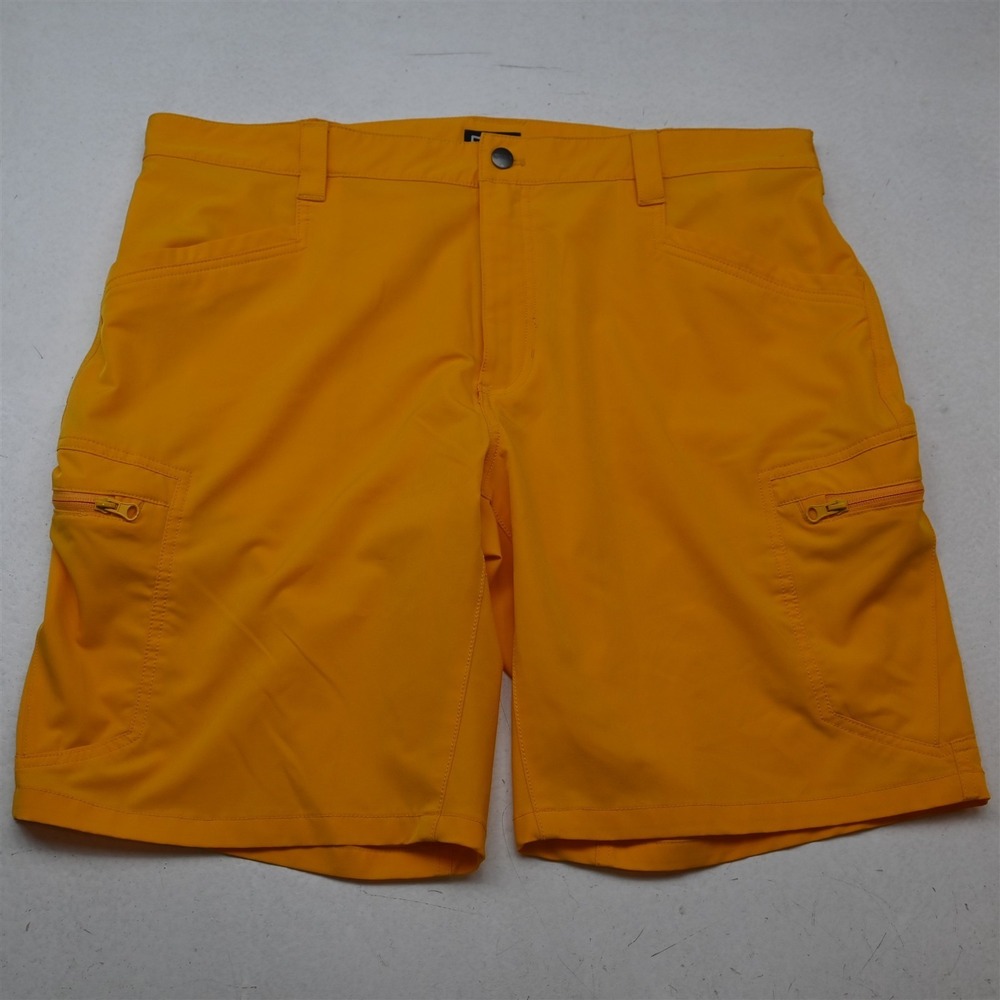 CQR 38x10" Yellow Zip Pocket Tactical Cargo Mens Shorts
